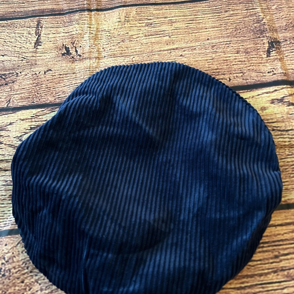 Navy Blue‎ Corduroy Beret
